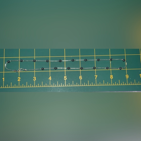 Sterling silver Hematite Liquid Silver Necklace - Picture 6 of 9